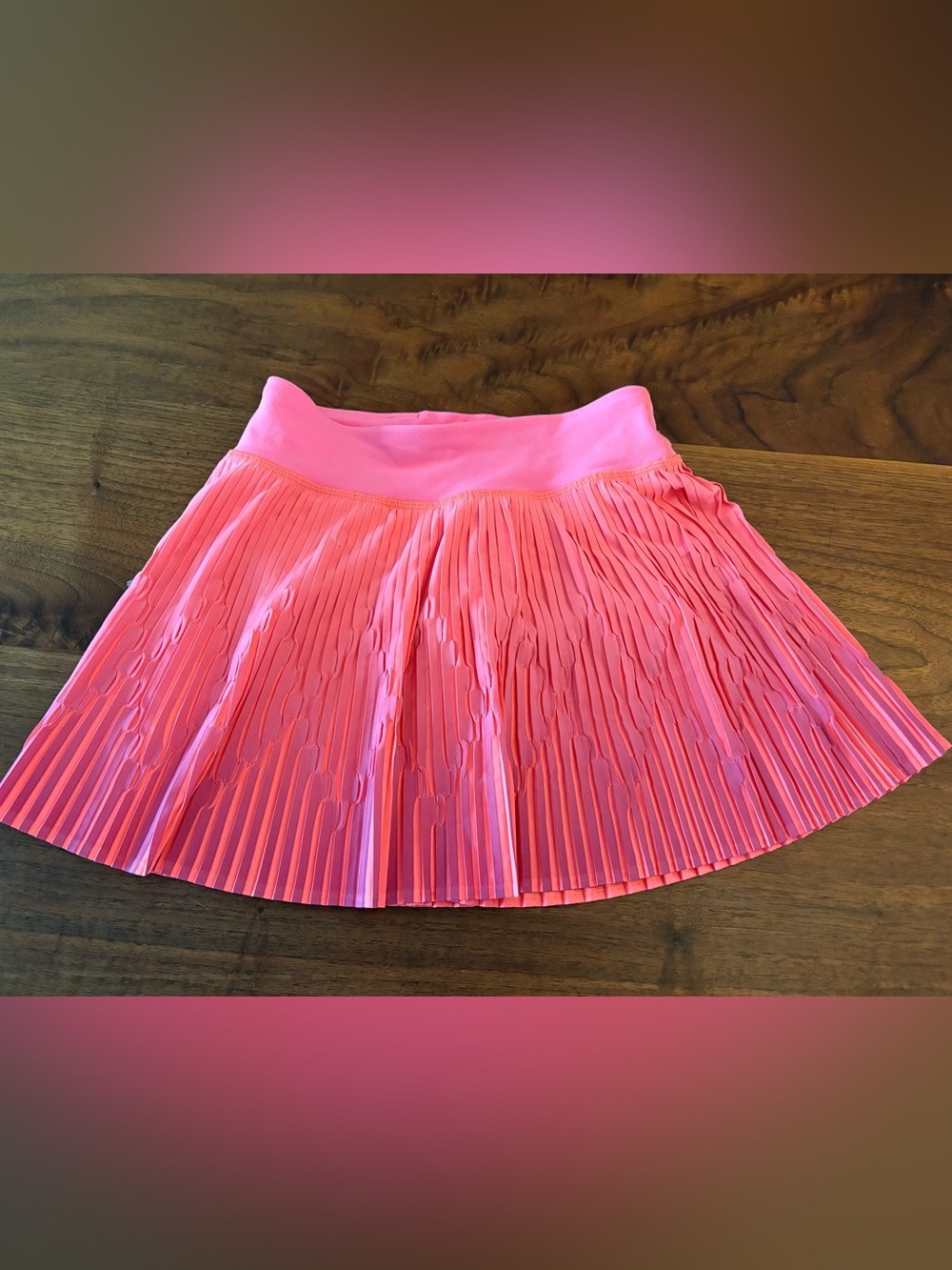 Ivivva Pink Full Sprint Pleated Skater Skirt 10 years